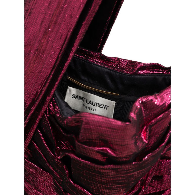 Fuchsia Viscose Dress Saint Laurent