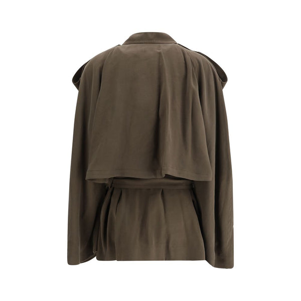 Double-breasted Short Trench Coat