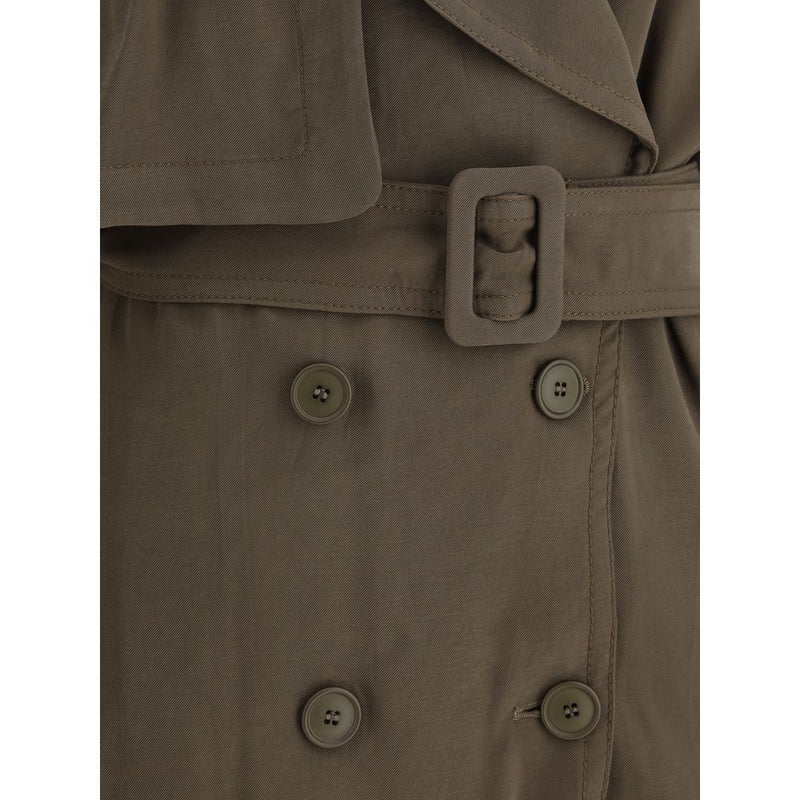 Double-breasted Short Trench Coat