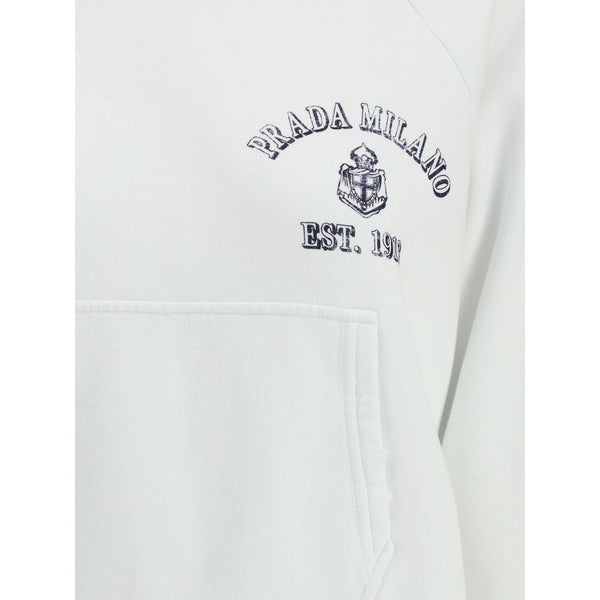 Cotton Hoodie Prada