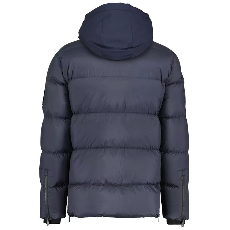 Blue Nylon Jacket Moose Knuckles