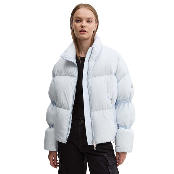 Light Blue Nylon Jackets & Coat Moose Knuckles