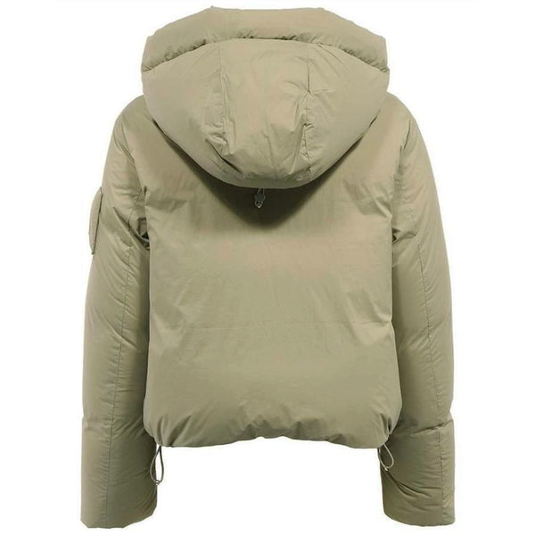 Green Nylon Jackets & Coat Moose Knuckles