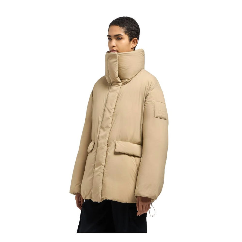 Beige Nylon Jackets & Coat Moose Knuckles