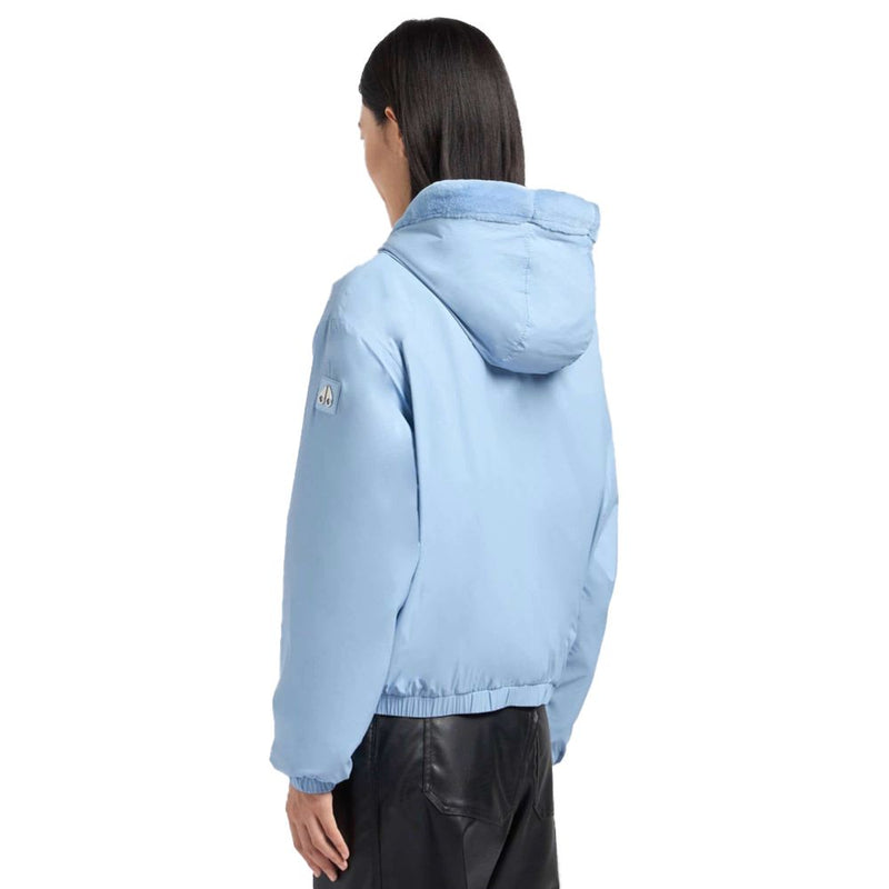 Light Blue Nylon Jackets & Coat Moose Knuckles