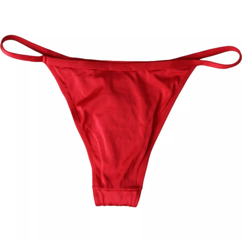 Red Nylon Stretch Beachwear Swimwear Bottom Bikini Dolce & Gabbana