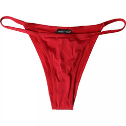 Red Nylon Stretch Beachwear Swimwear Bottom Bikini Dolce & Gabbana