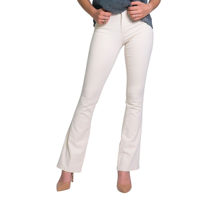 Cream Cotton Jeans & Pant Only