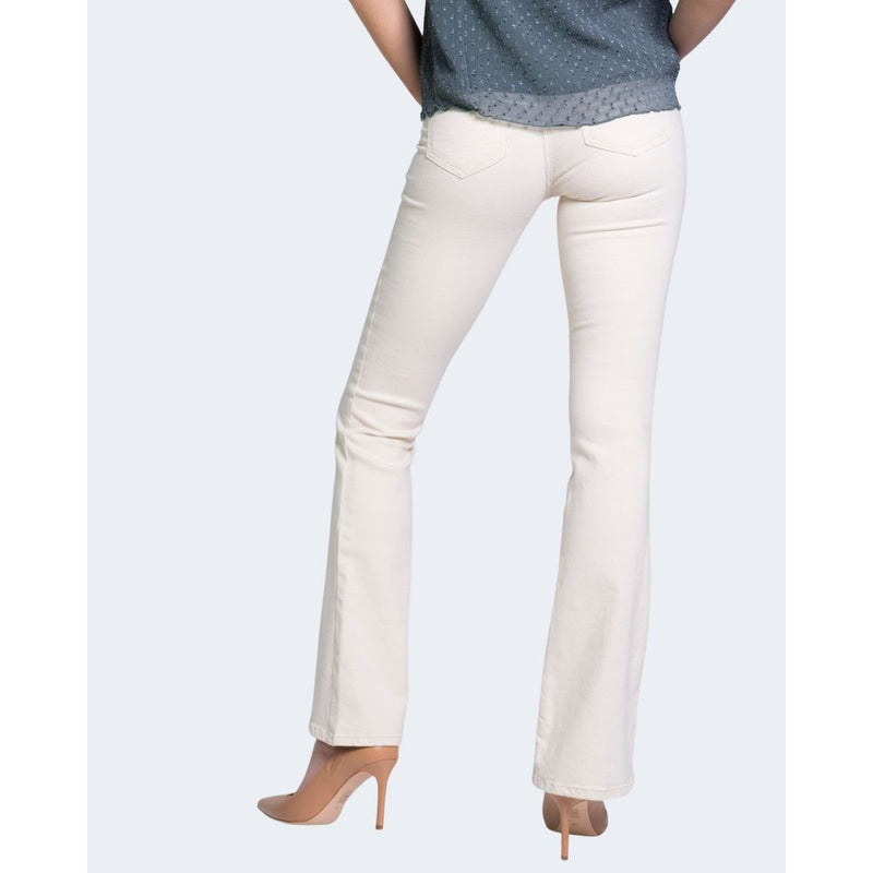 Cream Cotton Jeans & Pant Only