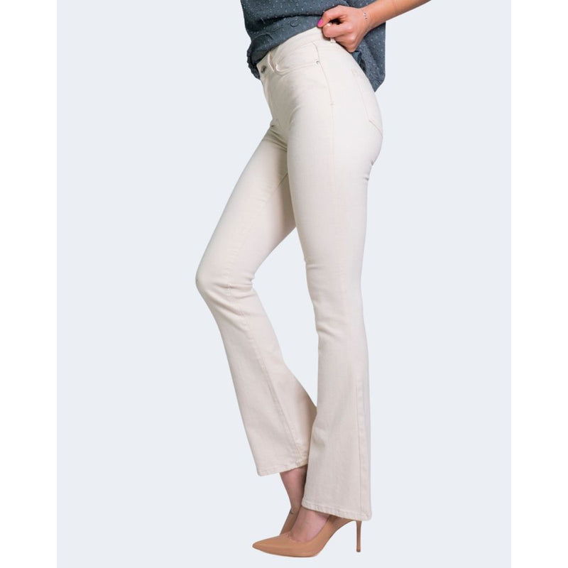 Cream Cotton Jeans & Pant Only