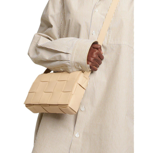 Beige Leather Handbag