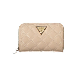 Beige Polyethylene Wallet Guess Jeans