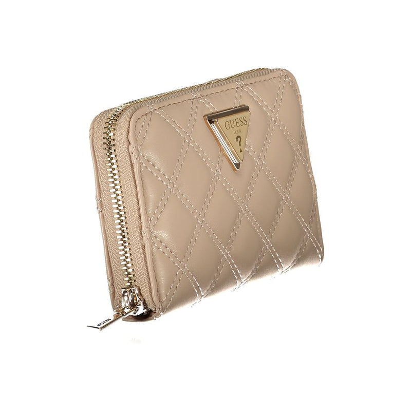 Beige Polyethylene Wallet Guess Jeans