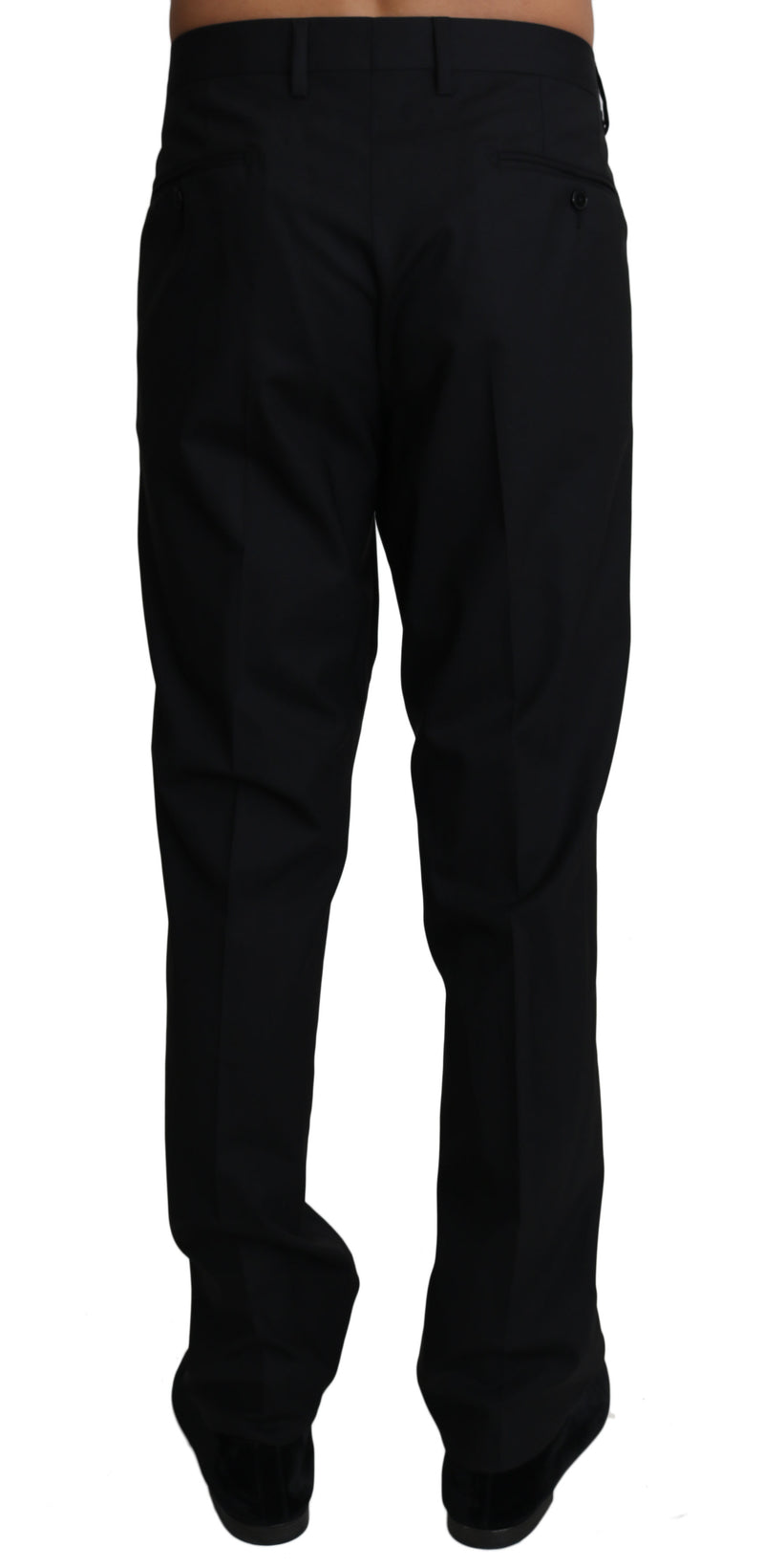 Elegant Black Formal Wool Blend Trousers Dolce & Gabbana