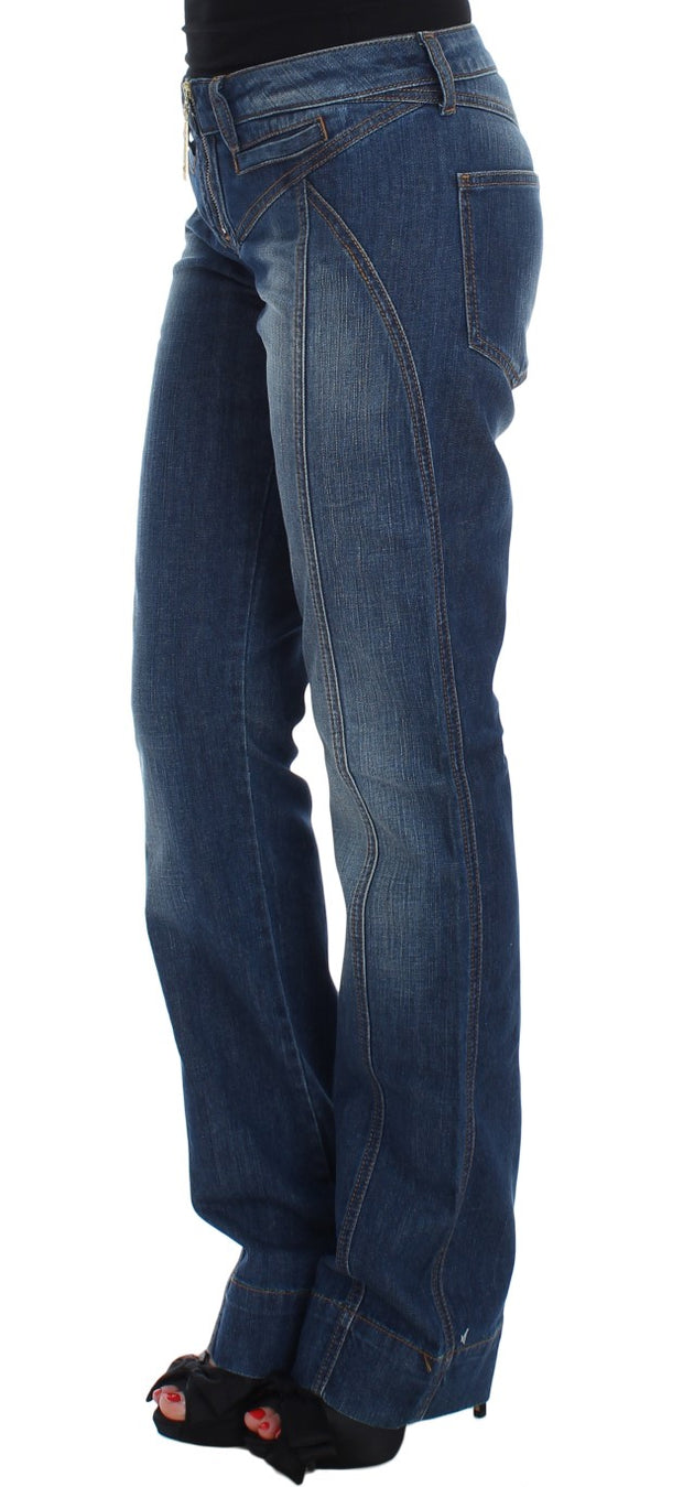 Chic Boot Cut Blue Wash Denim Cavalli