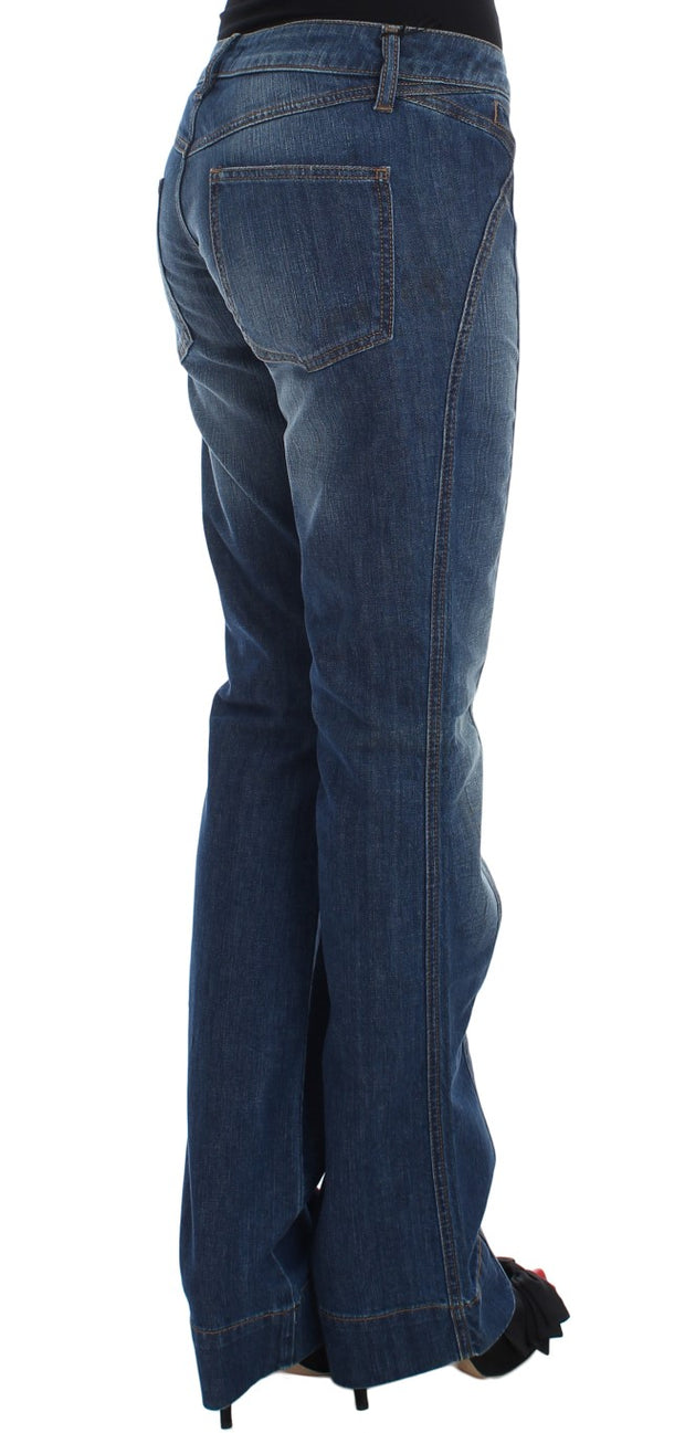 Chic Boot Cut Blue Wash Denim Cavalli