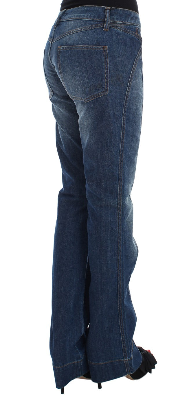 Chic Boot Cut Blue Wash Denim Cavalli