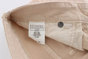 Beige Cotton Stretch Slim Fit Jeans Cavalli