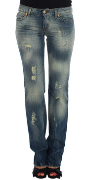 Sleek Flair Leg Low Waist Denim Cavalli