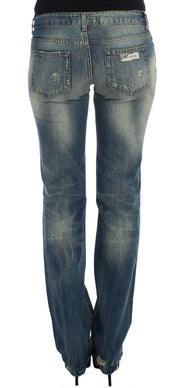 Sleek Flair Leg Low Waist Denim Cavalli