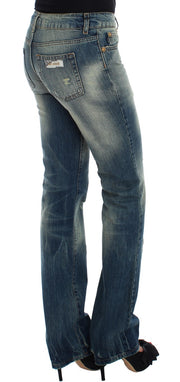 Sleek Flair Leg Low Waist Denim Cavalli