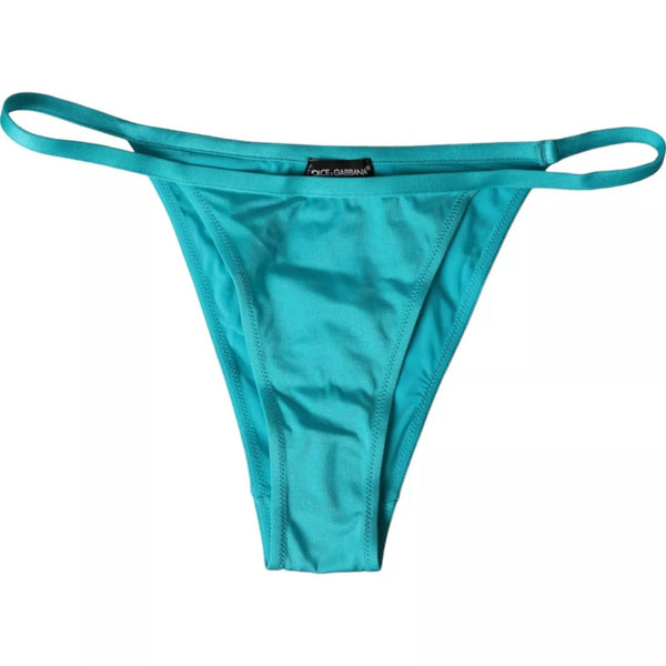 Blue Green Nylon Beachwear Swimwear Bottom Bikini Dolce & Gabbana