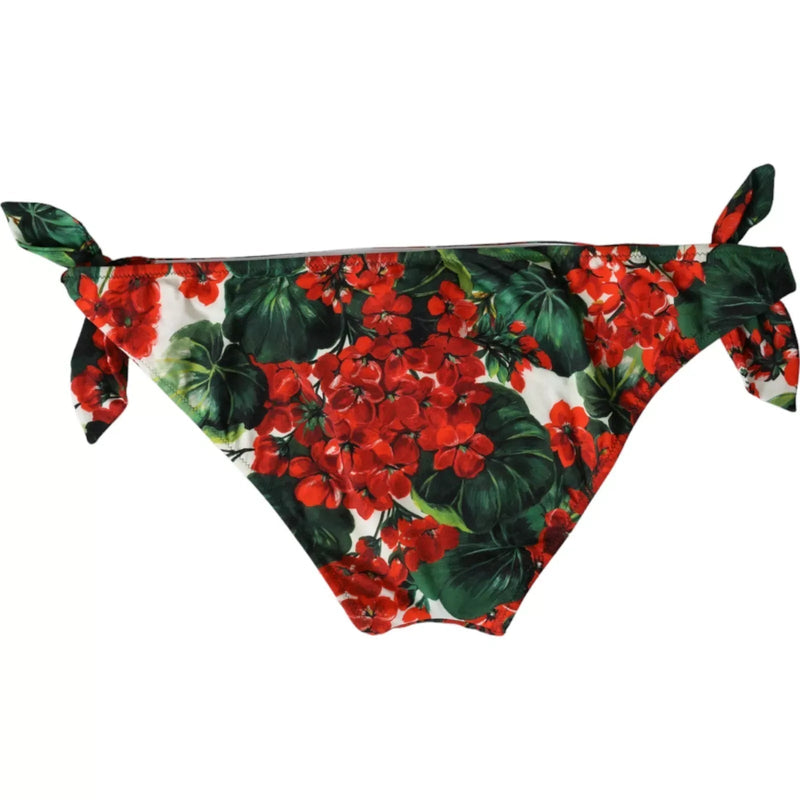 Multicolor Geranium Swim Bottom Beachwear Bikini Dolce & Gabbana