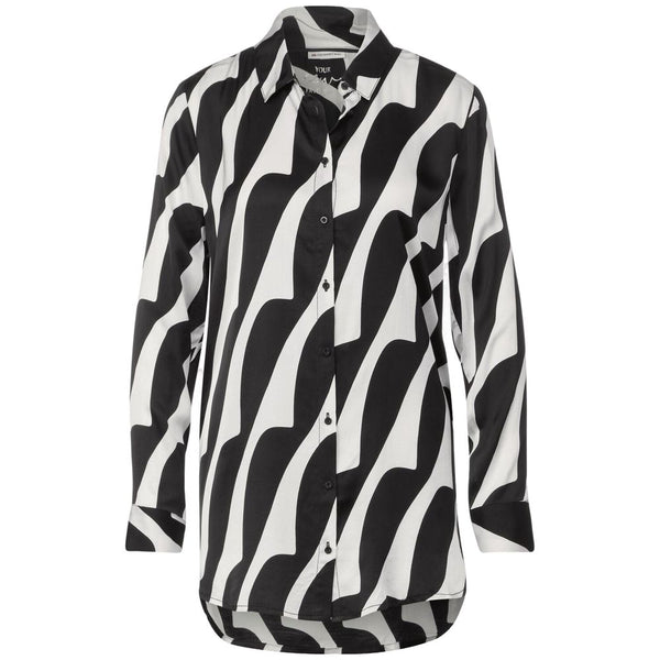 Black And White Viscose Shirt Street One