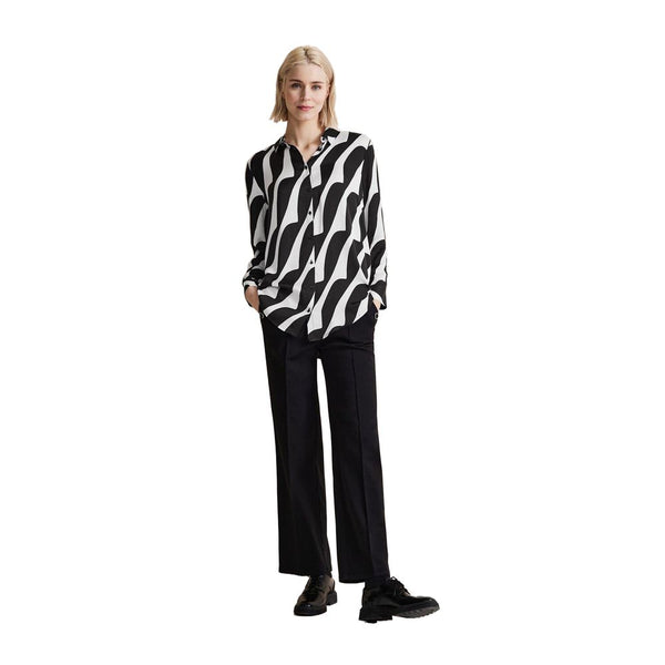 Black And White Viscose Shirt Street One