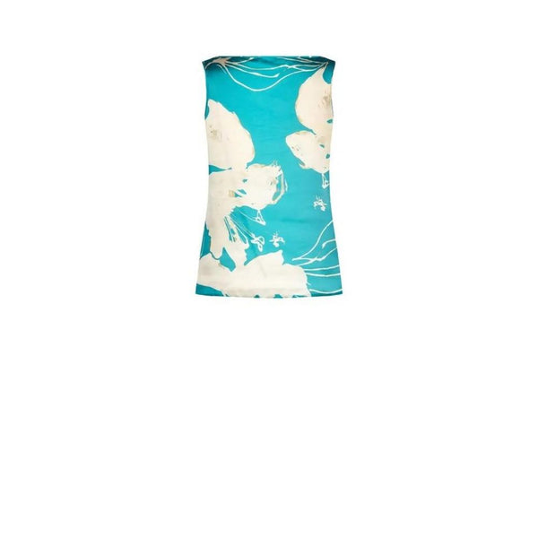 Turquoise Polyester Blouse Rinascimento