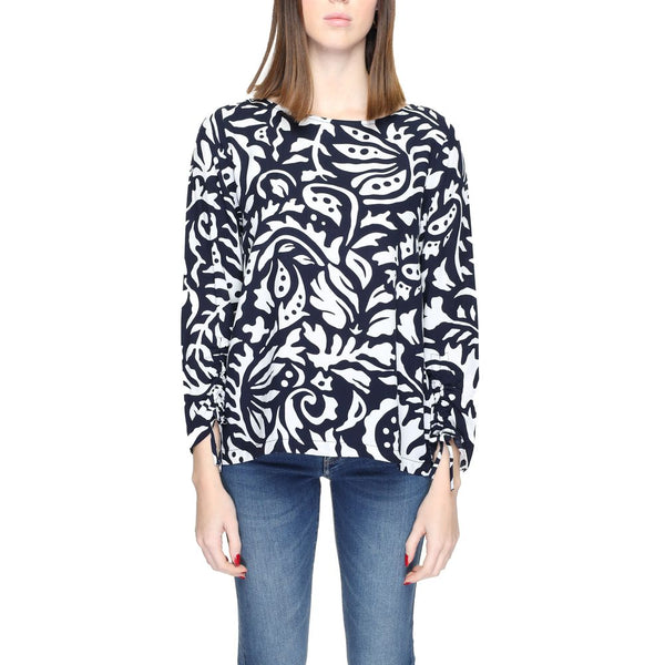 Blue Viscose Blouse Street One