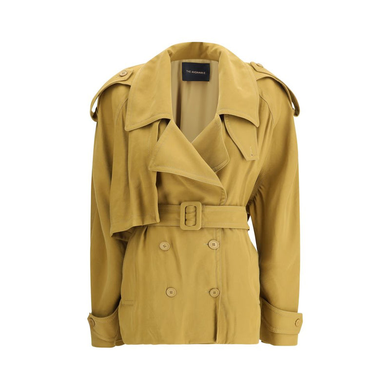 Double-breasted Short Trench Coat