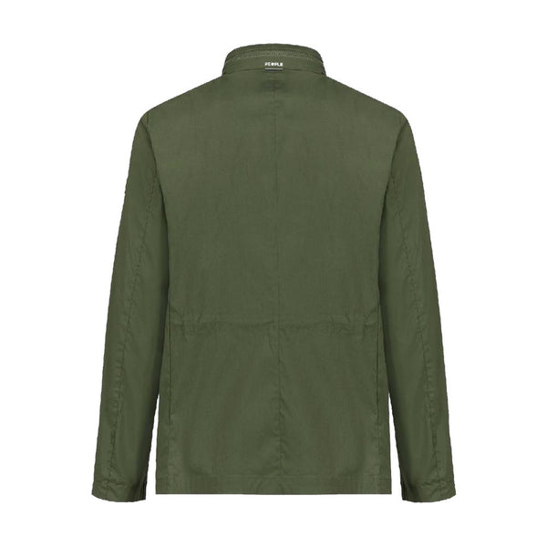 Green Cotton Men's Jacket