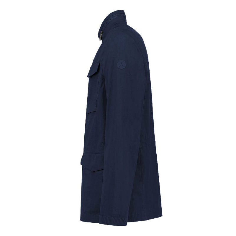 Blue Cotton Men's Jacket