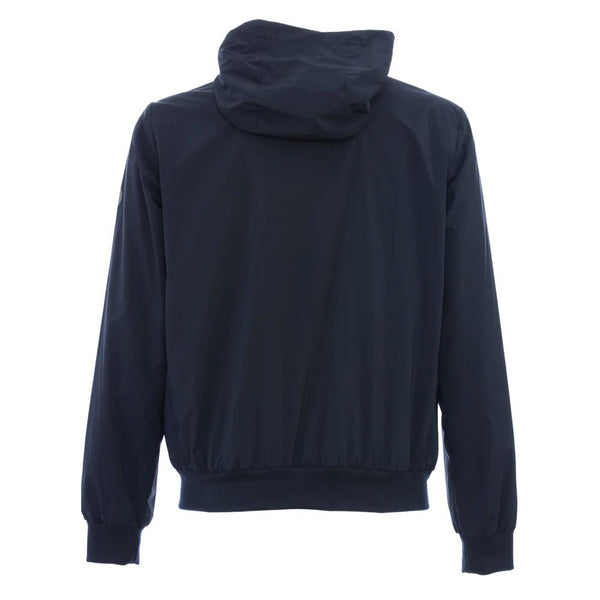Blue Polyester Men Jacket