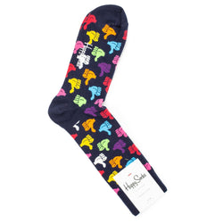 Black Cotton Sock Happy Socks