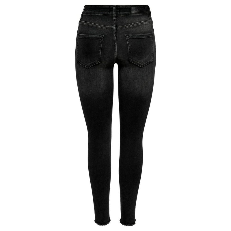 Black Cotton Jeans & Pant