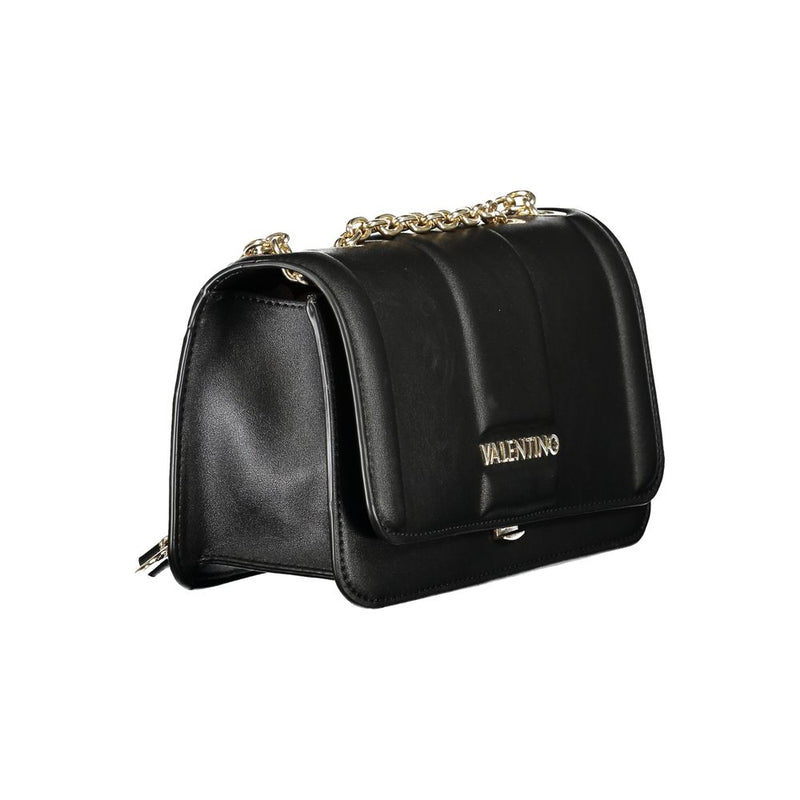 Black Polyethylene Women Handbag