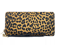 Jet Set Animal Print Continental Wristlet Wallet Michael Kors