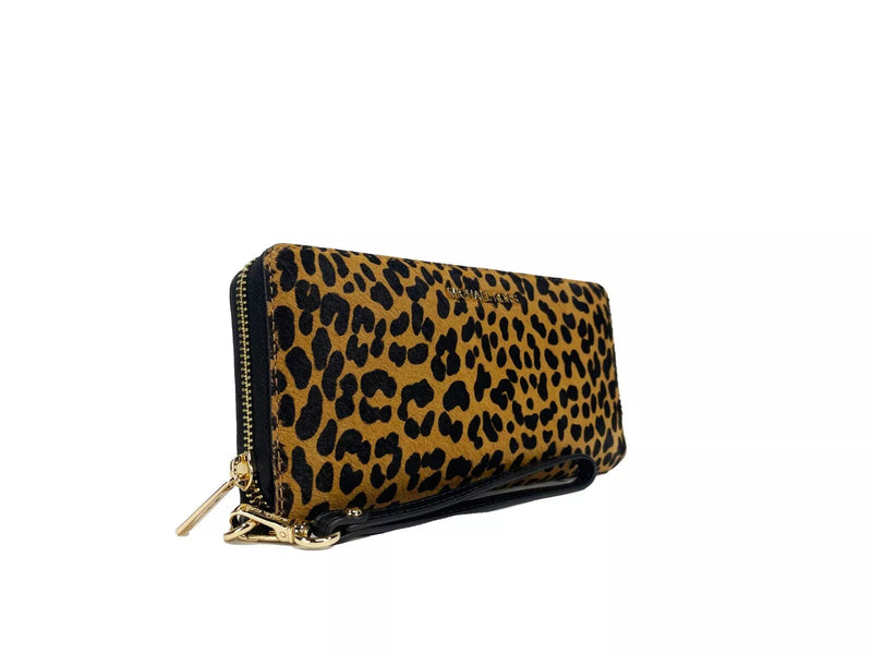 Jet Set Animal Print Continental Wristlet Wallet Michael Kors