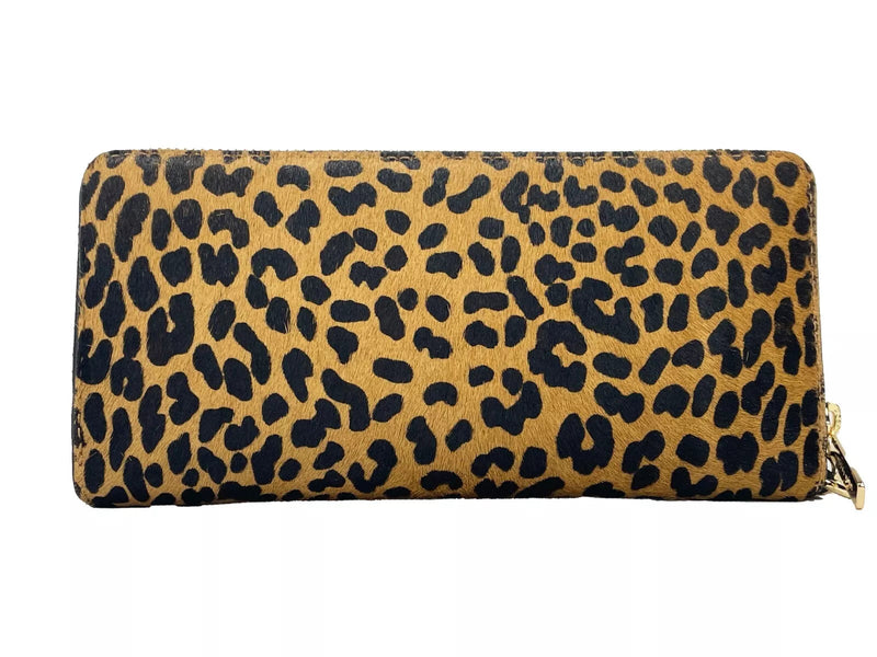 Jet Set Animal Print Continental Wristlet Wallet Michael Kors