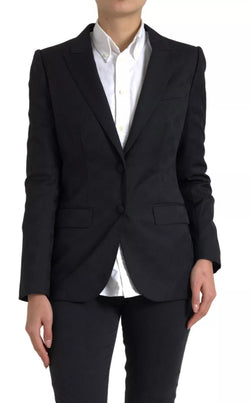 Black Long Sleeve Coat Blazer Jacket