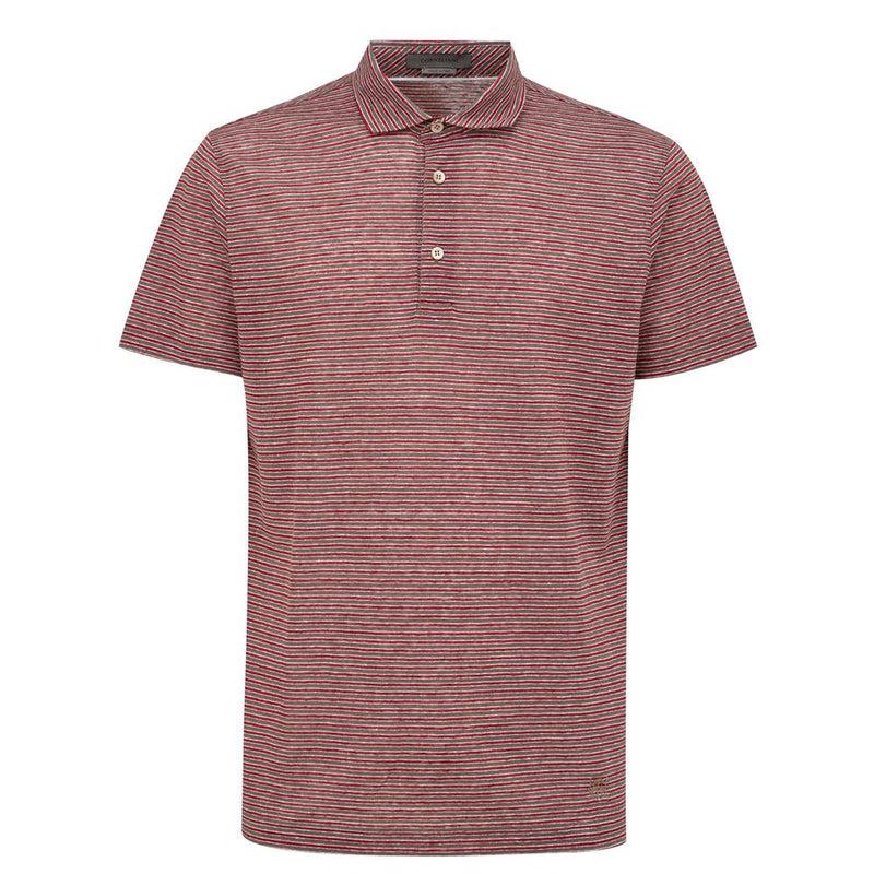 Burgundy Cotton Polo Shirt