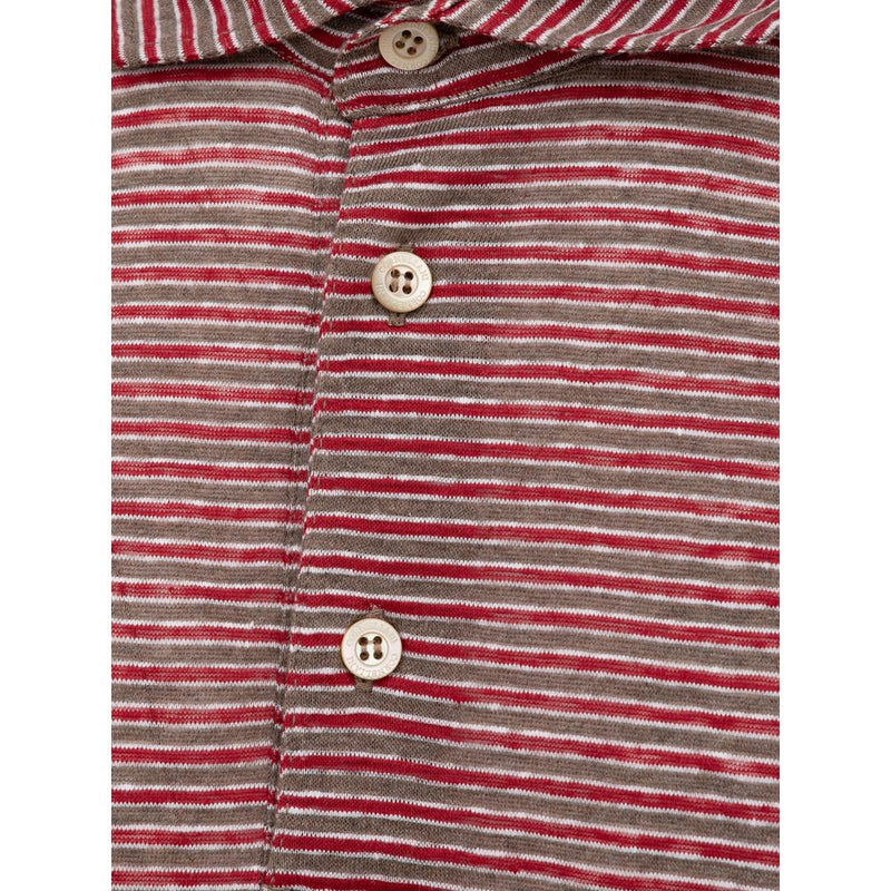 Burgundy Cotton Polo Shirt