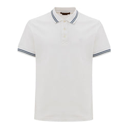 White Cotton Polo Shirt