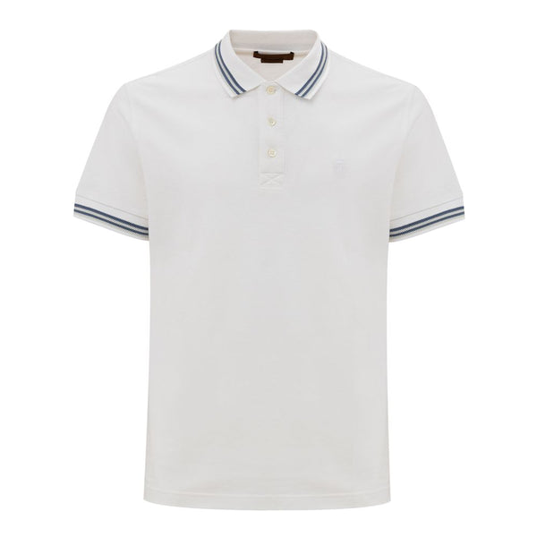 White Cotton Polo Shirt