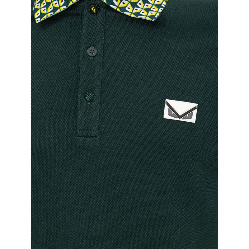 Green Cotton Polo Shirt