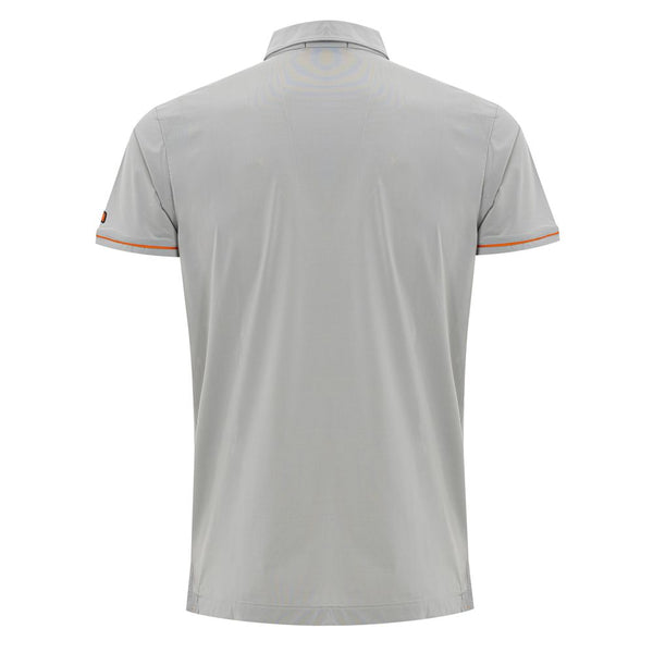 Gray Polyamide Polo Shirt