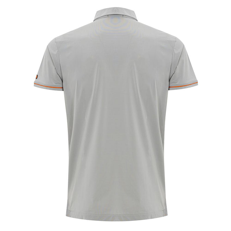 Gray Polyamide Polo Shirt