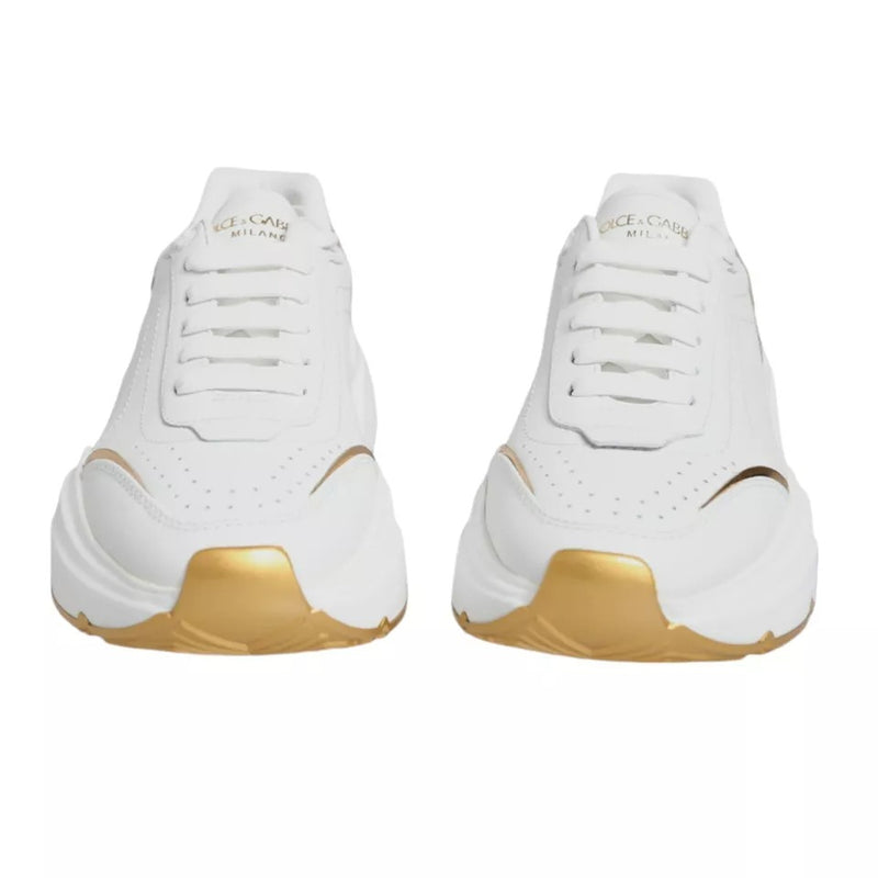 White Gold Daymaster Low Top Sneakers Shoes